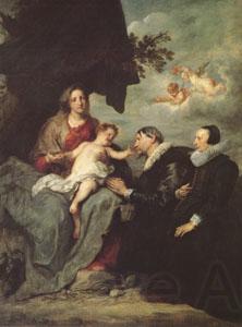 Anthony Van Dyck The Virgin and Child with Donors (mk05) France oil painting art